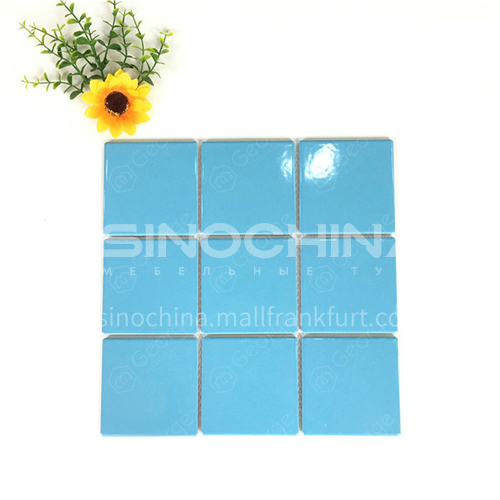 Ceramic swimming pool color mosaic tiles kitchen bathroom toilet wall tiles-ADELGLB 300*300mm